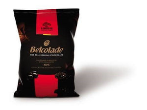 Suklaanappi Cacao Trace tumma Belcolade 5 kg