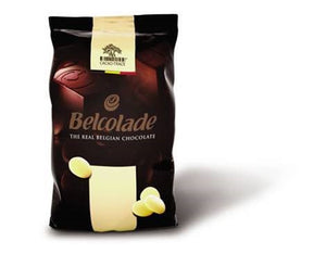 Suklaanappi Cacao Trace valkoinen Belcolade 5 kg