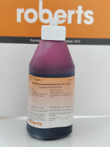 Väriliuos karmiininpunainen 5% E120, 200 g