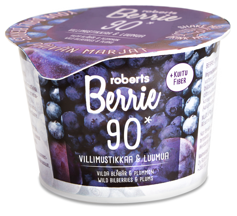 Berrie Villimustikka&Luumu 6-PACK 6X100 ML